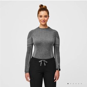Salta Seamless Longsleeve Underscrub size small color graphite